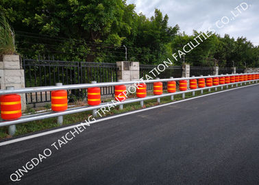 Highway Crash Cushion Barrier Safety Roller Fence For Fork Road