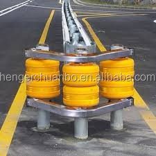 SB ISO Bersertifikat Yellow Highway Safety Roller Barrier Pagar Pembatas Kualitas Standar 3