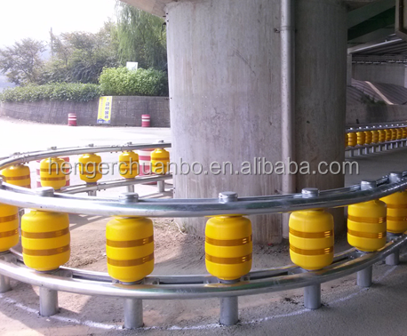 SB ISO Bersertifikat Yellow Highway Safety Roller Barrier Pagar Pembatas Kualitas Standar 1