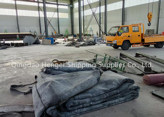Kualitas ISO 14409 Airbag Karet Laut Bersertifikat Dengan 4-12 Lapisan Untuk Peluncuran Kapal Dan Docking pabrik