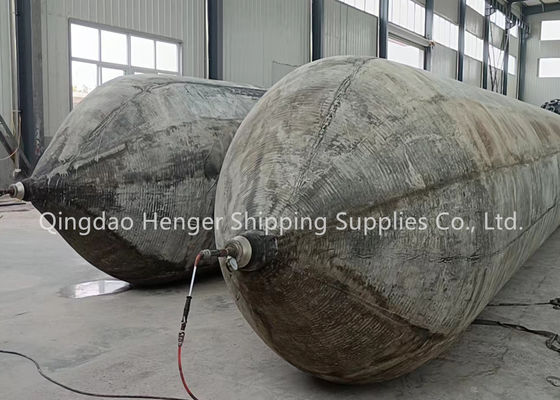 Kualitas Marine Rubber Airbag with Anti Static Discharge Valve for Flammable Cargo Areas, 0.8-3 M Diameter and 4-25 M Length pabrik