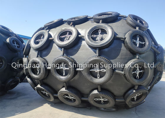 Kualitas ISO17357 Sertifikasi Pneumatic Rubber Fender dengan Multilayer Tire-Cord dan Safety Valves untuk Aplikasi Kapal ke Kapal pabrik