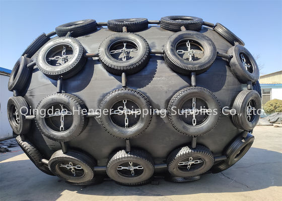 Kualitas ISO17357 Sertifikasi Pneumatic Rubber Fender dengan Multilayer Tire-Cord dan Safety Valves untuk Aplikasi Kapal ke Kapal pabrik