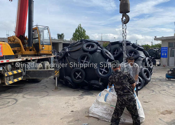 Kualitas Pelindung Fender Karet Pneumatik Kustom 50kpa-80kpa untuk Perlindungan Kapal pabrik