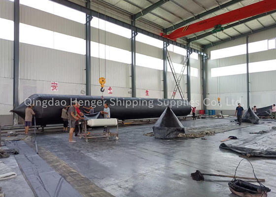 Kualitas BV Certified Marine Rubber Airbag and Pneumatic Rubber Fender with 4-25m Length and 6-8 Years Useful Life pabrik
