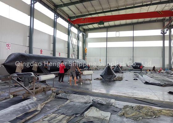 Kualitas ISO 14409 Airbag Karet Laut Bersertifikat Dengan 4-12 Lapisan Untuk Peluncuran Kapal Dan Docking pabrik