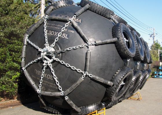 Kualitas 0,7 * 1,5 ~ 1,0 * 1,5 Karet STS STD 50KP Milky White Ship Grey Fender Laut Tahan Lama pabrik