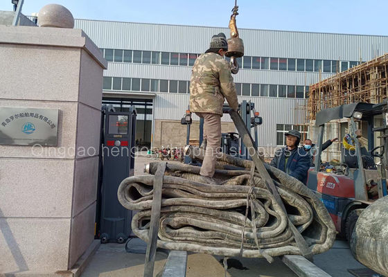 Kualitas CCS Certificate Heavy Duty 1.5x14m Marine Airbags Untuk Peluncuran Kapal pabrik