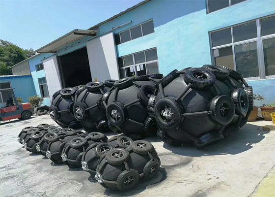 Kualitas Kapal Kapal Laut Menggunakan Fender Karet Pneumatik Memenuhi ISO 17357 pabrik