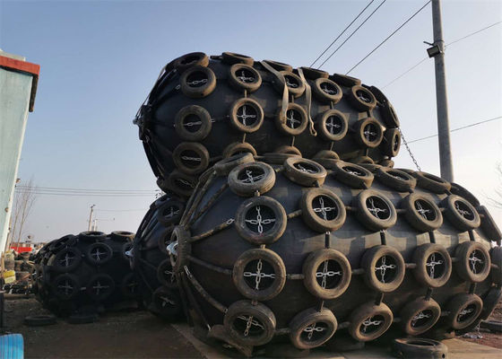 Kualitas Fender Karet Pneumatik Operasi STS 3,3x6,5m Terapung Laut pabrik