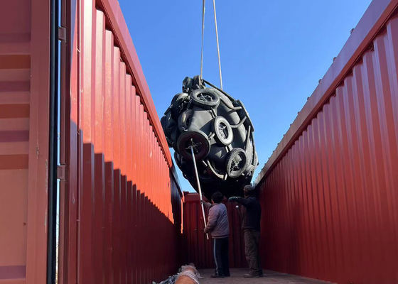 Kualitas Sertifikat SGS 50Kpa 80Kpa Fender Pneumatik Karet Tipe Yokohama pabrik