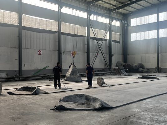 Kualitas Disesuaikan hingga 3*26m Natural Rubber Marine Airbag Dengan Panjang Efektif 3-25m pabrik