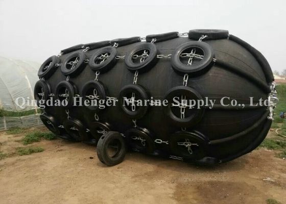 Kualitas Kinerja Buoyance yang Baik Pneumatic Marine Rubber Barge Floating Fender pabrik