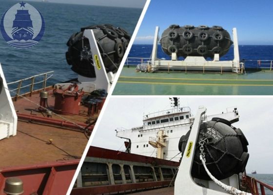 Kualitas 80KPa Penyerapan Energi Tinggi Pneumatic Marine Fender Untuk Pengiriman Kapal pabrik