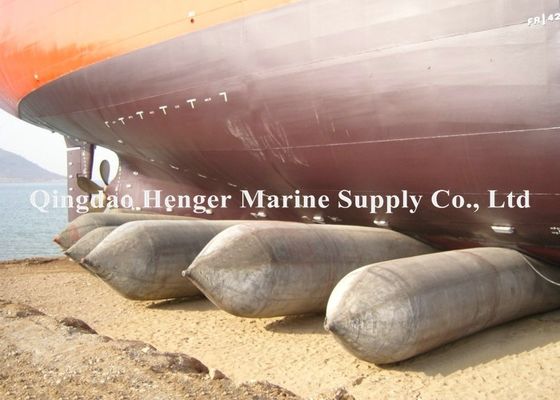 Kualitas HENGER Heavy Duty Marine Rubber Airbag dengan Layer Multiple Diameter 0,8-3 M dan Panjang 4-25 M untuk Peluncuran Kapal pabrik