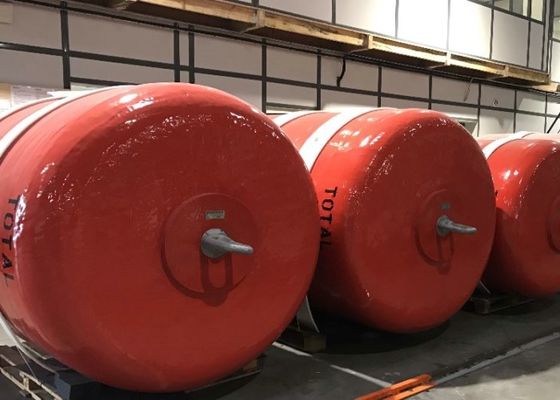 Kualitas Anchor Pendant Red And Yellow Large Mooring Buoys Dengan Quick Release Buoy Hooks pabrik