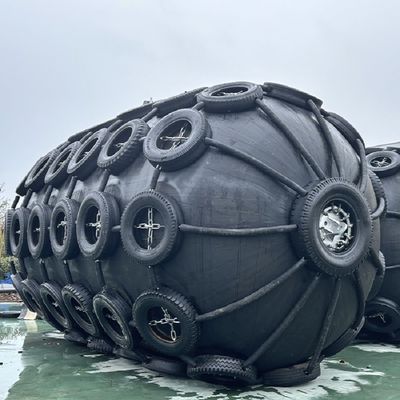 Kualitas ISO 17357 Certified Natural Rubber Pneumatic Fender with 50Kpa Working Pressure for Marine Safety Pabrik
