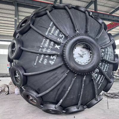 Kualitas Tekanan Internal Awal 80kpa Tipe Jaring Fender Laut Ideal untuk Penyerapan Dampak Kapal Laut dan Sistem Keamanan Dermaga pabrik