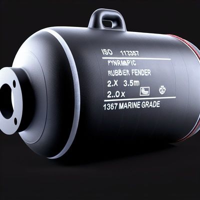 Kualitas ISO17357 Pneumatic Rubber Fender 2.0x3.5m Kelas Marinir pabrik