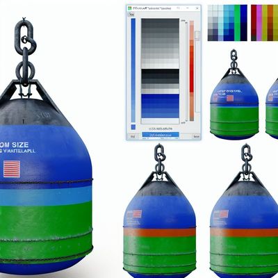 Kualitas Steel Mooring Buoy dengan EVA Filling - Ukuran & Warna Custom pabrik