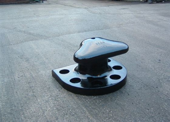 Kualitas Besi Cor Marine Mooring Bollard Tee Head Dock Bollard Dengan Jangkar pabrik