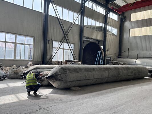 Kualitas Anti Corrosion Marine Rubber Airbag for Long Term Saltwater Service with 0.8-3 M Diameter Pabrik