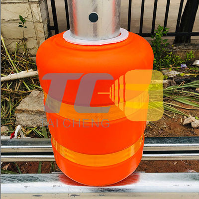 Kualitas Anti shock Rotating Height 510mm Highway Roller Barrier pabrik