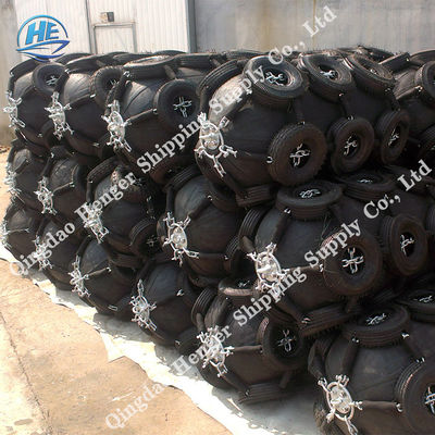 Kualitas STS Mooring 1.5 * 3.0m 0.05MPa Pneumatic Rubber Fender pabrik