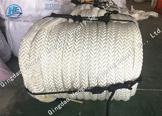 Kualitas Warna Putih Jalinan Polypropylene Rope Towing Rope Untuk Kapal Berat Molekul Tinggi pabrik