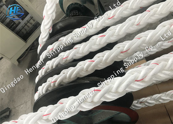 Kualitas Powerfull PP Mooring Rope 8 Strand 56MM Baik Abrasive Resistance Ringan pabrik