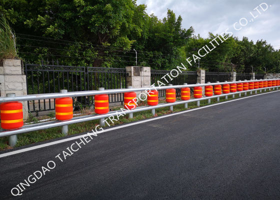 Kualitas 0.35m Diameter Road Guardrail EVA Safety Roller Barrier Protection Car pabrik