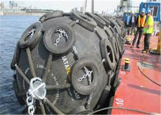 Kualitas 0,5x1m Rantai Ban Galvanis Pneumatik Laut Fender pabrik