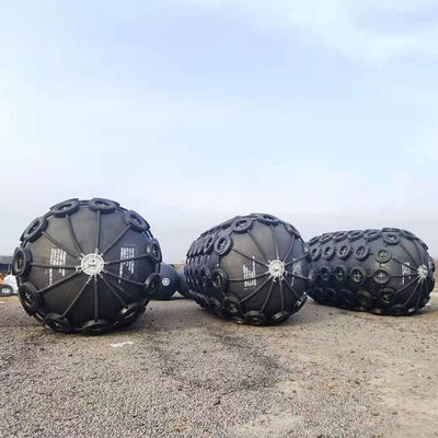 Kualitas Marine Ship Port Pneumatic Rubber Fender Inflatable pabrik