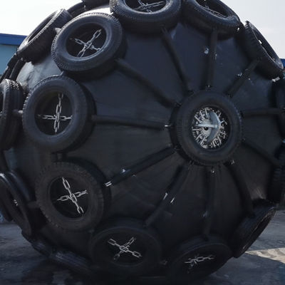 Kualitas Customized Pneumatic Rubber Fender with ISO17357 Standard and 50kpa & 80kpa Pressure for Marine Applications pabrik