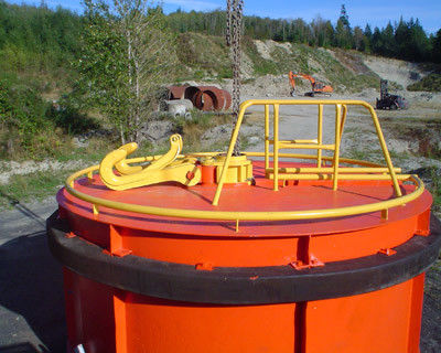 Kualitas Rantai Jangkar Penanda Laut Pelampung Navigasi Laut Pelampung Penanda Hijau Terapung pabrik