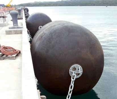 Kualitas Yokohama Fender 50Kpa 80Kpa Rantai Ban Fender Karet Pneumatik Bersih pabrik