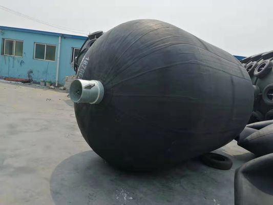 Kualitas 80kpa Sling Type Inflatable Pneumatic Submarine Fender Sertifikasi Iso17357 pabrik