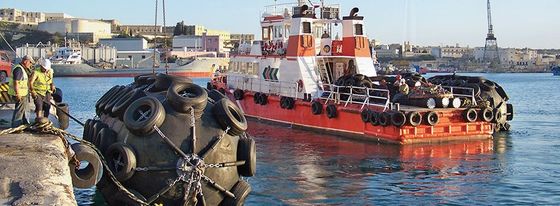 Kualitas BV Bersertifikat Pneumatic Marine Rubber Fender Yokohama Ship To Ship Fishing Boat Fender pabrik