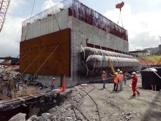 Kualitas D15 * L20m 0.20Mpa Kapal Peluncuran Airbag Laut Tata Letak yang Dioptimalkan pabrik