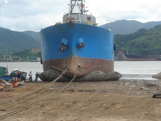 Kualitas D15 * L20m 0.20Mpa Kapal Peluncuran Airbag Laut Tata Letak yang Dioptimalkan pabrik
