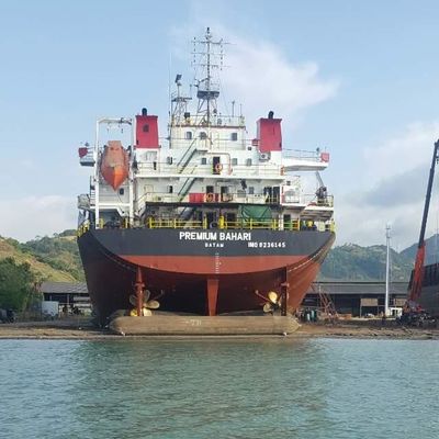 Kualitas 8 Lapisan Kapal Peluncuran Airbag Kapal Karet Airbag CCS LRS Sertifikasi pabrik