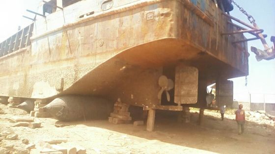 Kualitas 8 Lapisan Kapal Peluncuran Airbag Kapal Karet Airbag CCS LRS Sertifikasi pabrik