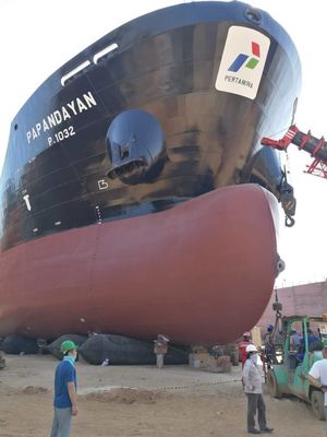Kualitas Peluncuran Kapal Karet Laut Airbag Dry Dock Peluncuran Kapal Pengangkat pabrik