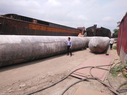 Kualitas ISO 14409:2011 Sertifikasi 1800mm Diameter Airbag Ship Launching dengan 6 sampai 10 Tahun Umur untuk Aplikasi Laut pabrik