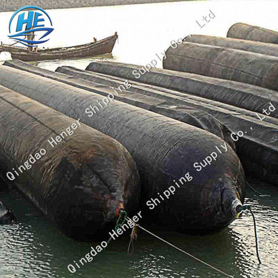 Kualitas D15 L12m 8 Lapisan Kapal Peluncuran Marine Salvage Airbags Floating Rubber Marine Airbag pabrik