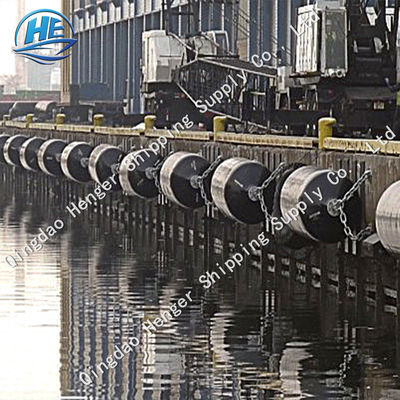 Kualitas Sling Type Solid Foam Filled Marine Fender Dan Cylindrical Eva Foam Filled Fender pabrik