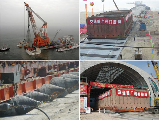 Kualitas Marine Inflatable Boat Hydro Pneumatic Fender Rubber Floating Boat Fender pabrik