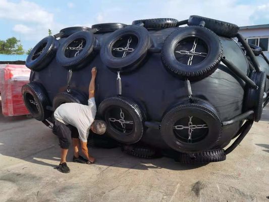 Kualitas Docking Boat Marine Pneumatic Rubber Fender Yokohama Type BV Bersertifikat pabrik