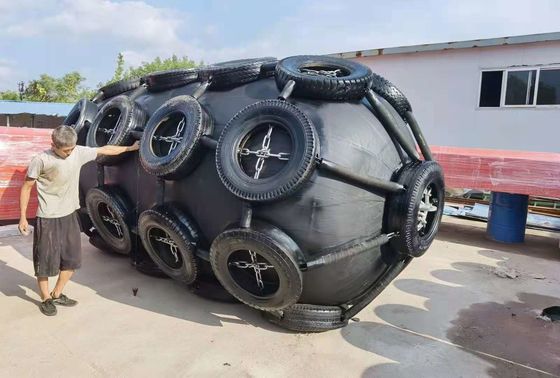 Kualitas Docking Boat Marine Pneumatic Rubber Fender Yokohama Type BV Bersertifikat pabrik