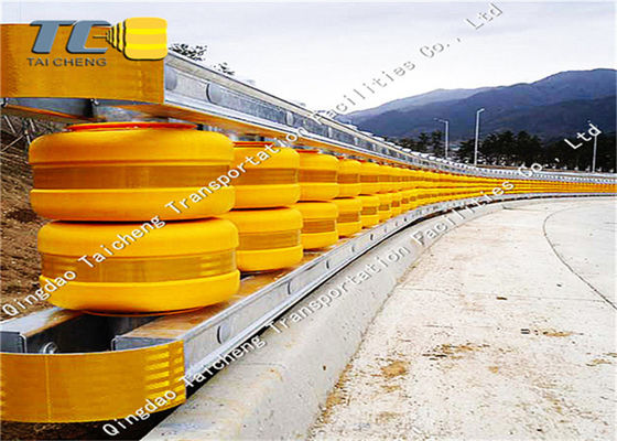 Kualitas Lalu Lintas Jalan Aman EVA Roller Barrier Safety Roller Crash Barrier pabrik